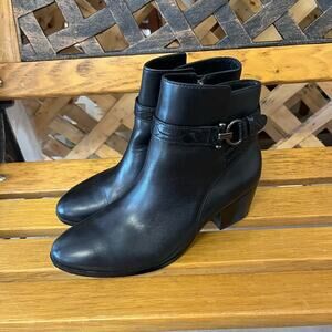 Coach Black Ankle Booties with Sleek Design